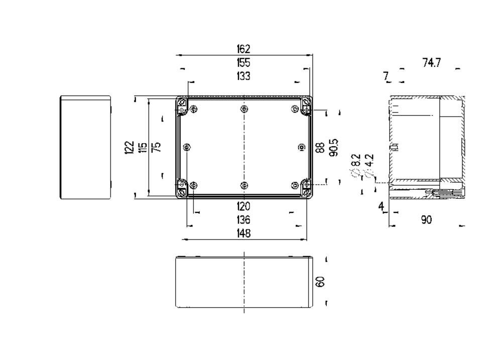 Spelsberg TG PC 1612-9-to Installations-box 162 x 122 x 90
