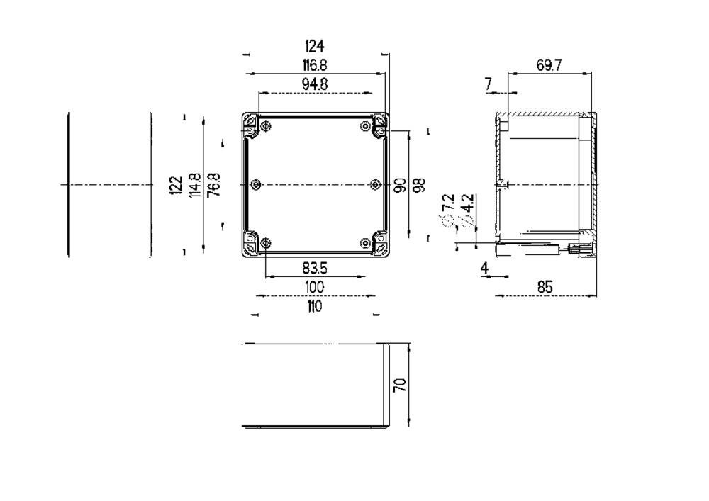 Spelsberg TG PC 1212-9-o Installations-box 124 x 122 x 85
