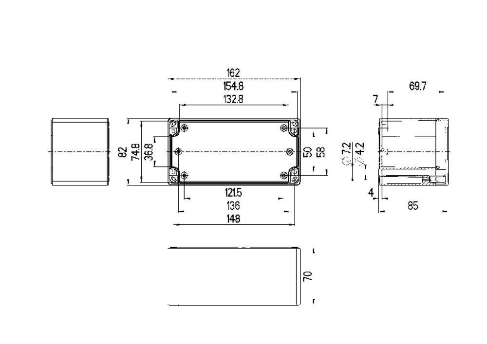 Spelsberg TG PC 1608-9-o Installations-box 162 x 82 x 85 Polycarbonat
