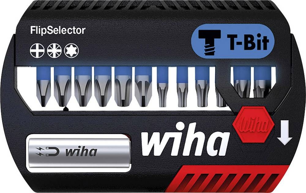 Wiha 41824 Bit-Set 13teilig Kreuzschlitz Phillips, TORX Plus