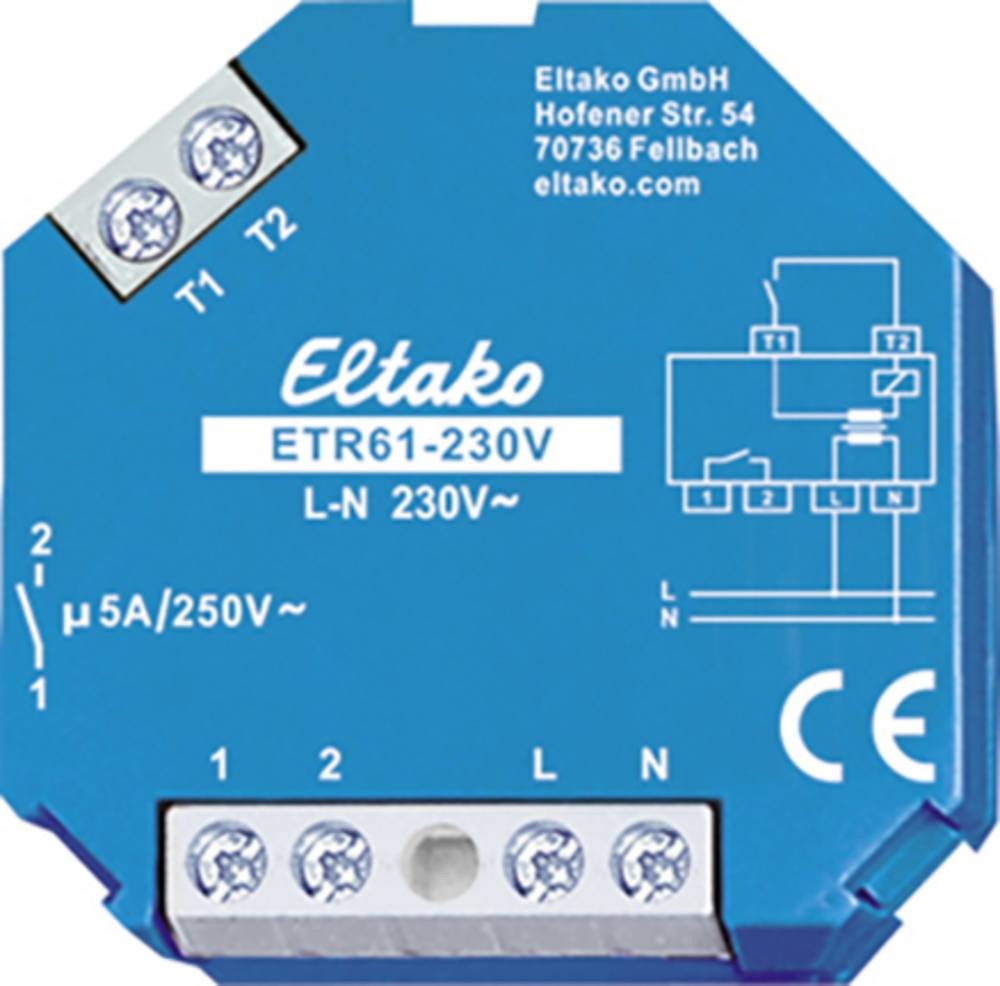 Eltako ETR61-230V Trennrelais Nennspannung: 230 V Schaltstrom (max.):
