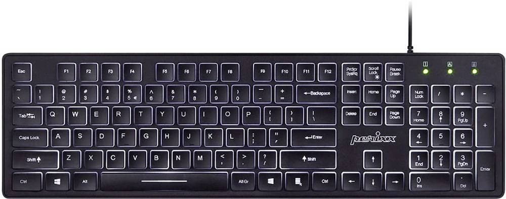 Perixx PERIBOARD-317 DE B Kabelgebunden Tastatur Deutsch, QWERTZ