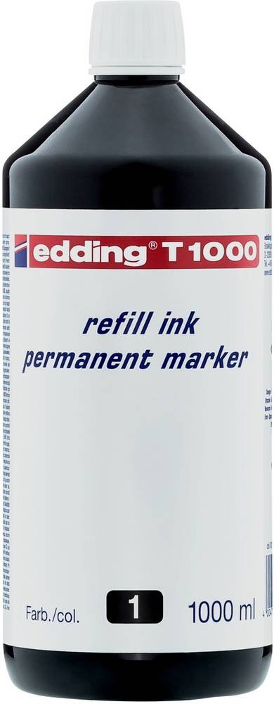 Edding Nachfülltinte Marker T1000 Schwarz 1l wasserfest: Ja 4-