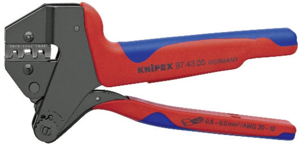 Knipex 97 43 05 Crimpzange Unisolierte offene Steckverbinder 0.5 up