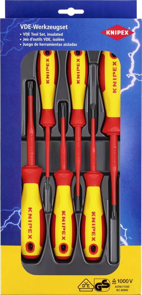 Knipex VDE Schraubendreher-Set 6teilig Plus/Minus