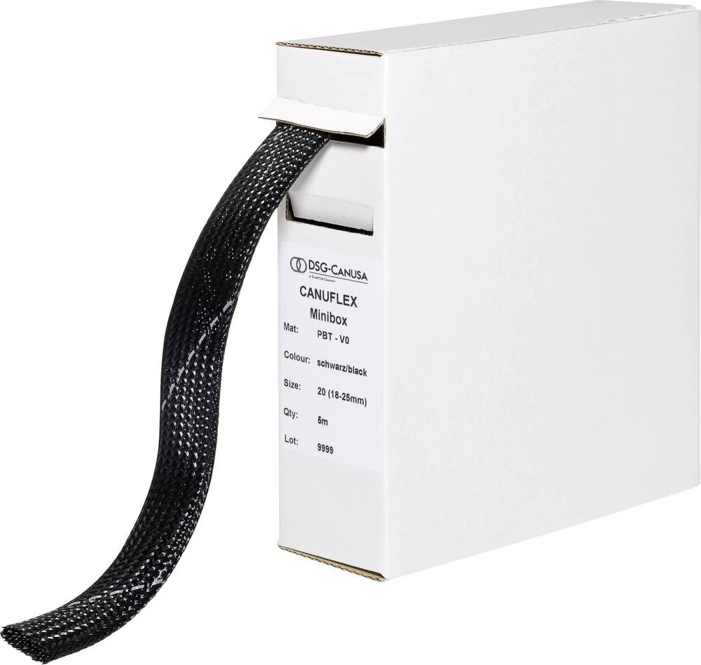DSG Canusa 8694025951 Geflechtschlauch black Polyester 25 up to 34mm