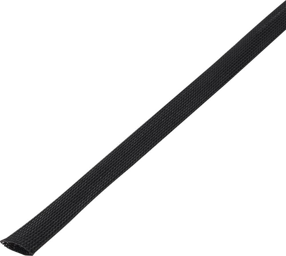 TRU COMPONENTS 1568189 CBBOX2534-BK Geflechtschlauch noir PET 25