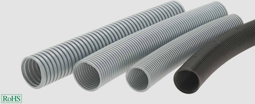 HELU 90448 HELUcond PE-F Wellrohr Schwarz 9.80mm 50m
