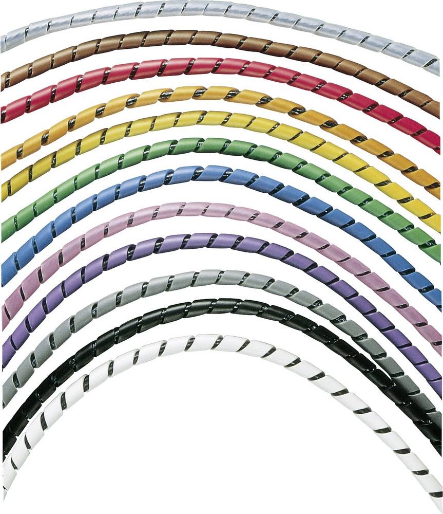 Panduit T25F-C0 Spiralschlauch 4.80 bis 50.40mm Schwarz 30.5m