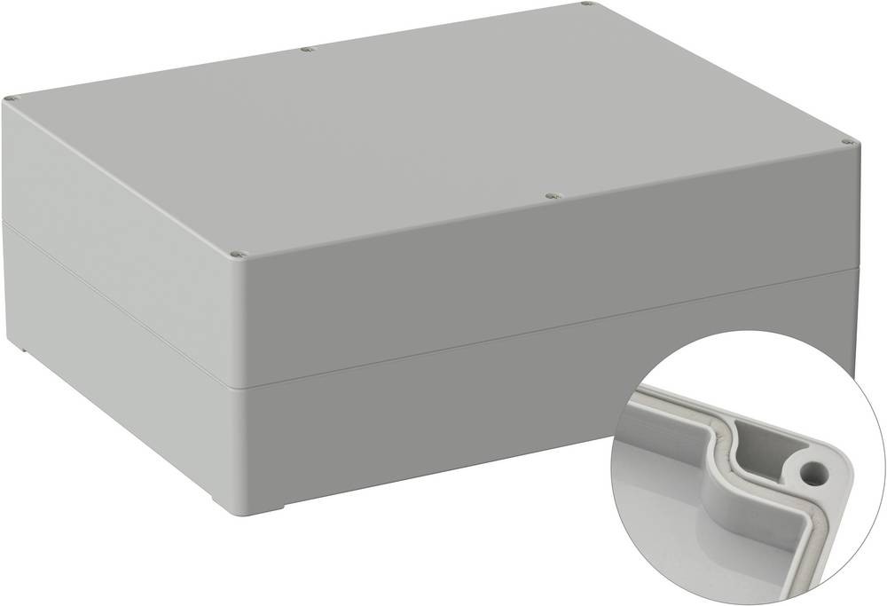 TRU COMPONENTS TC-9065728 Industrie-boîte 300 x 230 x 110 ABS gris (