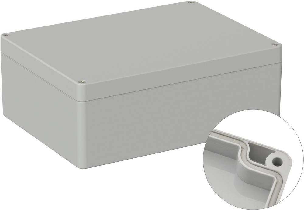 TRU COMPONENTS TC-9065640 Industrie-boîte 200 x 150 x 75 ABS gris (
