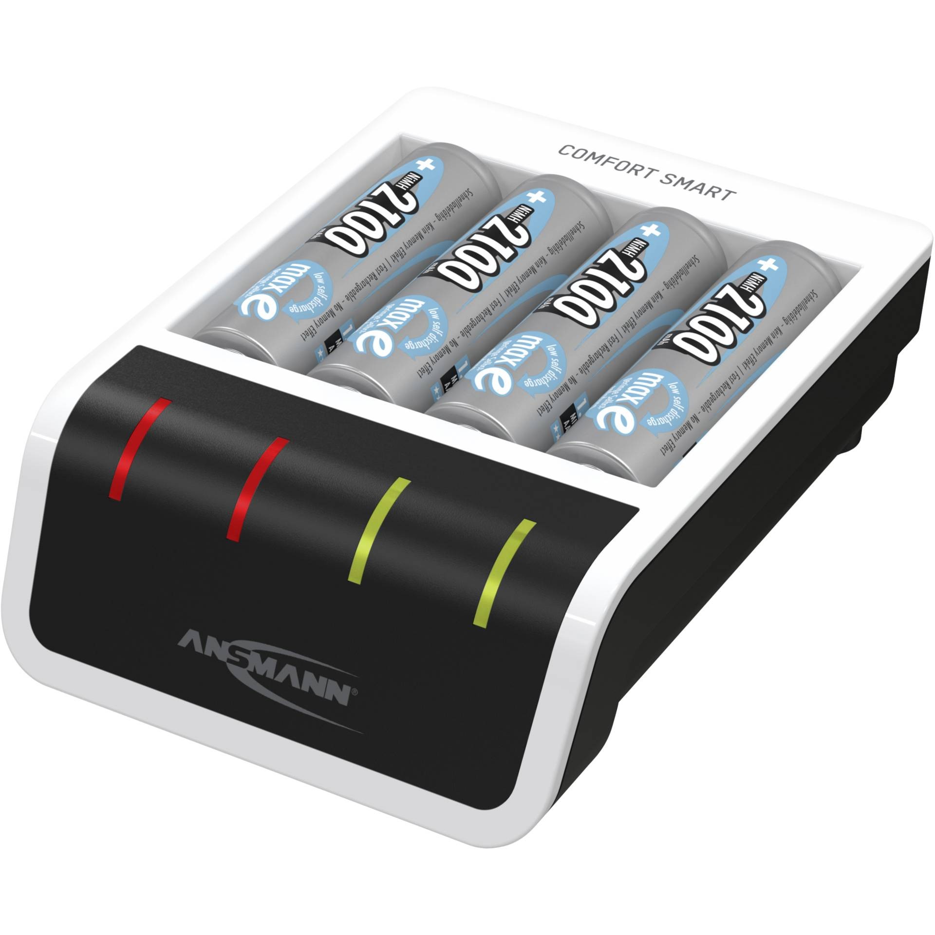 Ansmann Comfort Smart Rundzellen-Ladegerät NiMH Micro (AAA), Mignon (
