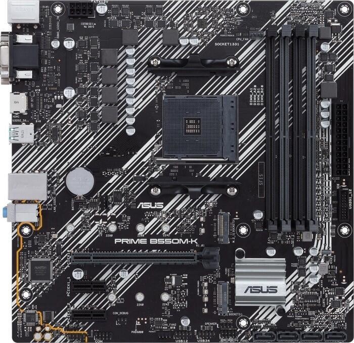 ASUS PRIME B550M-K AMD B550 Socket AM4 micro ATX - ASUS PRIME B550M-K,
