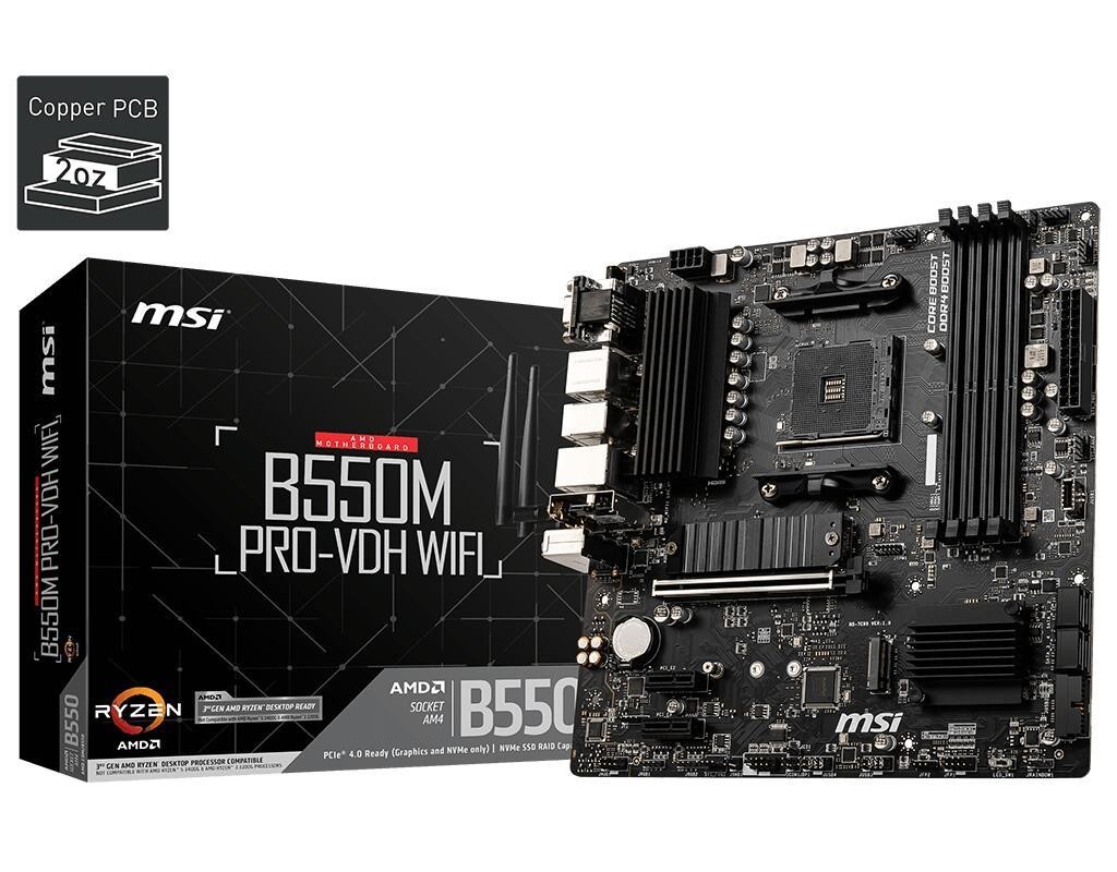 AM4 MSI B550M PRO-VDH WIFI mATX