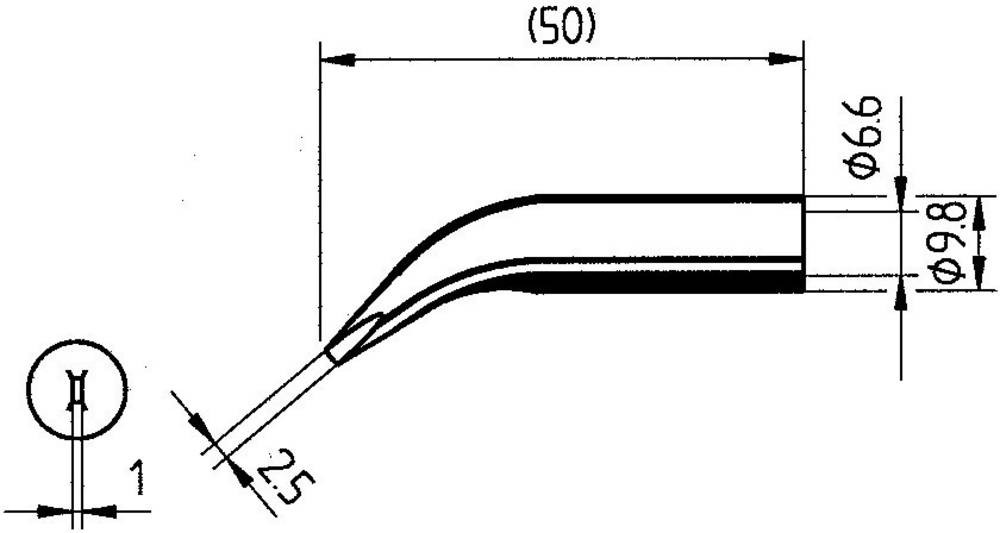 Ersa 0832WD Lötspitze Meißelform, gebogen Inhalt 1 pieza