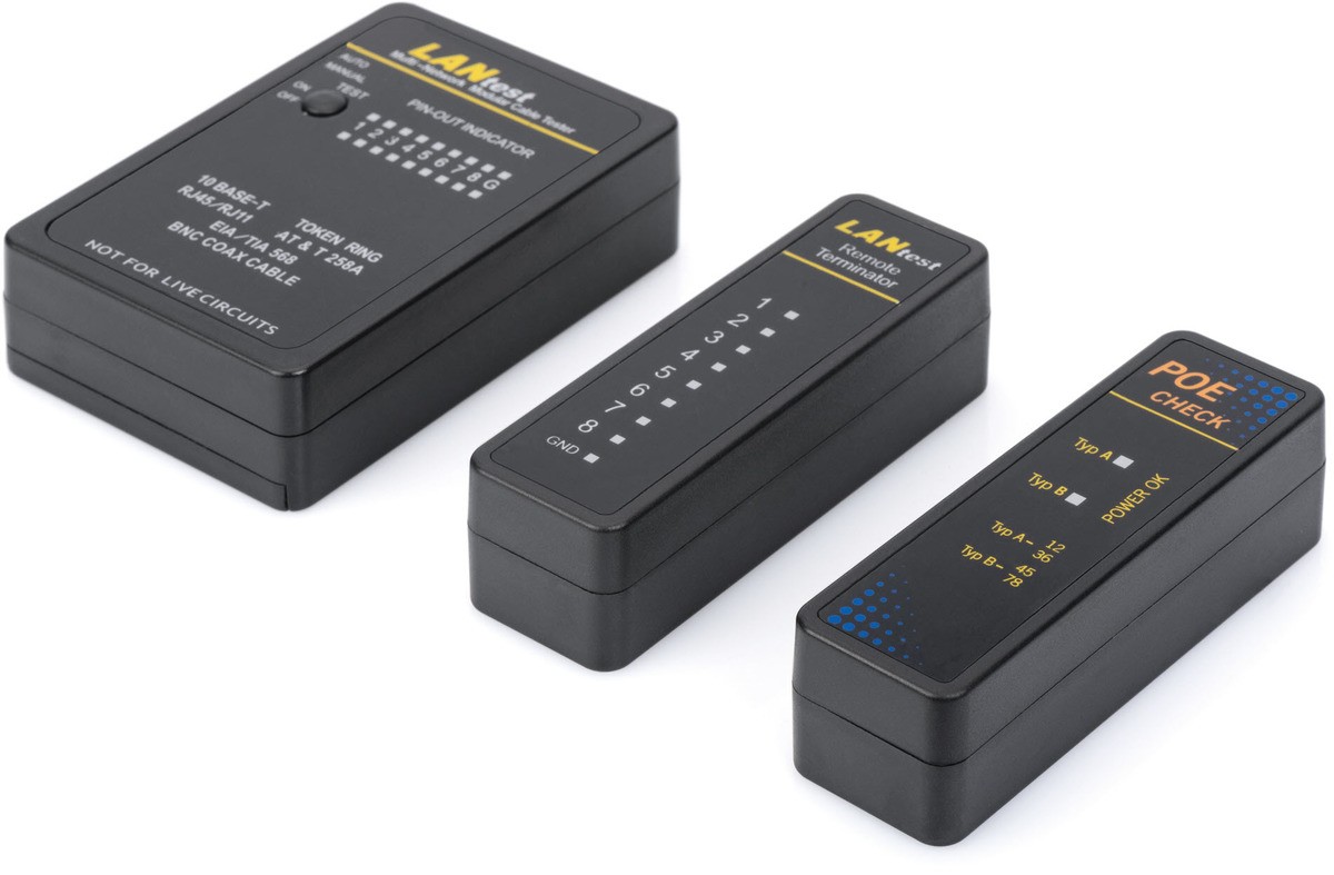 Digitus Testeur pour Câble réseau et communication, RJ45 et BNC -