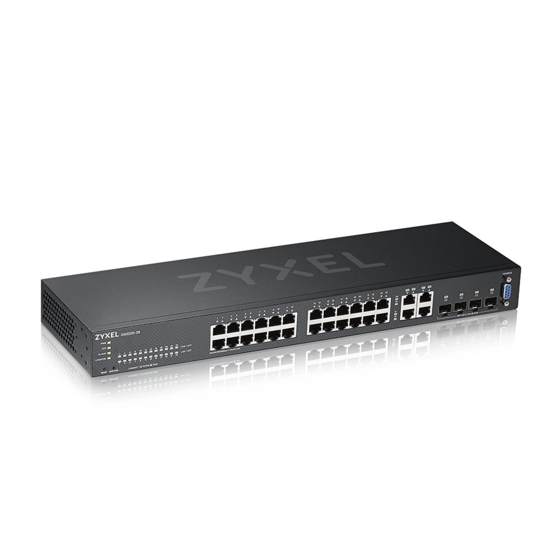 ZyXEL GS2220-28 24-Port + 4x SFP Gigabit L2 mgd Switch