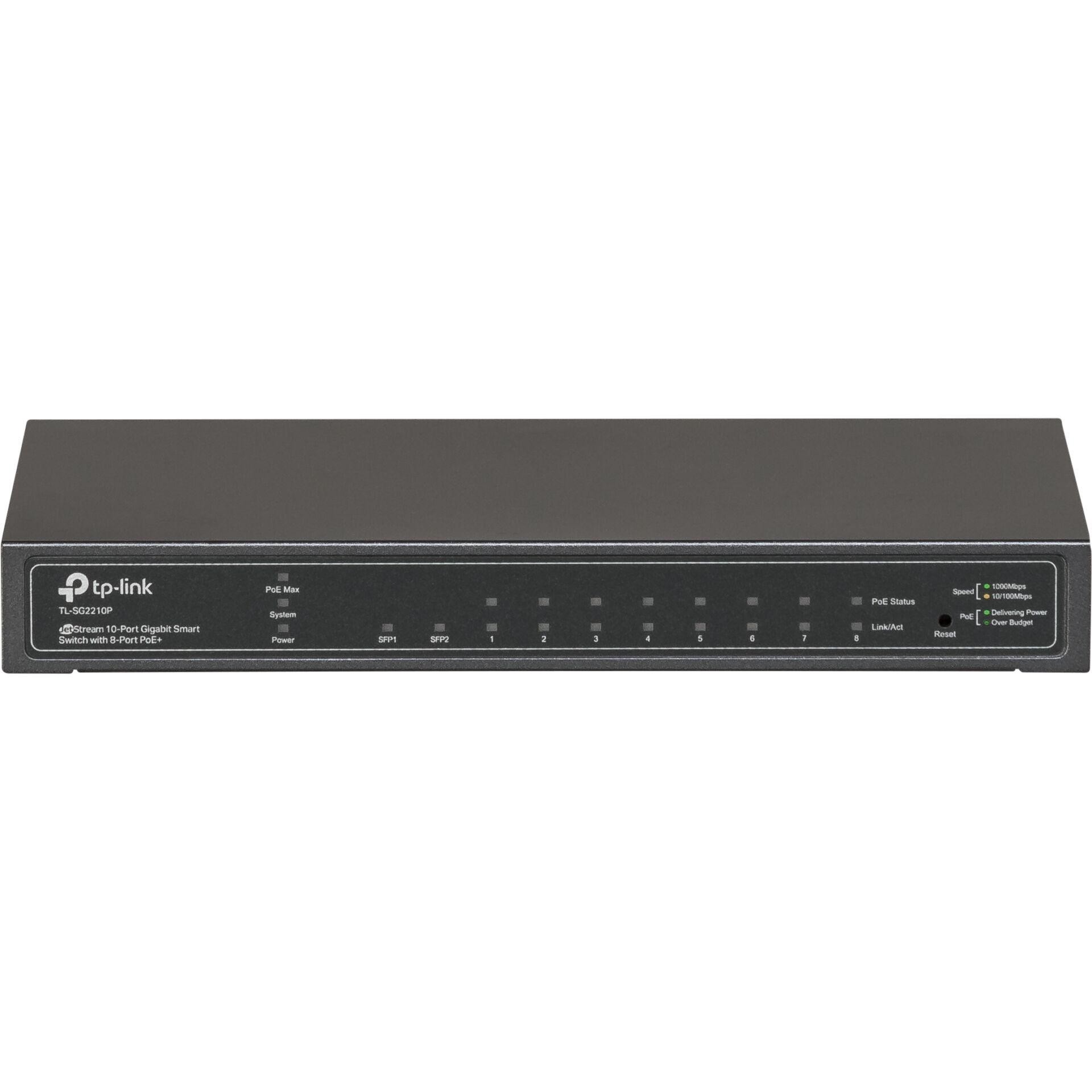 TP-Link Omada 10-Port Gigabit Smart Switch with 8-Port PoE+ - TP-Link