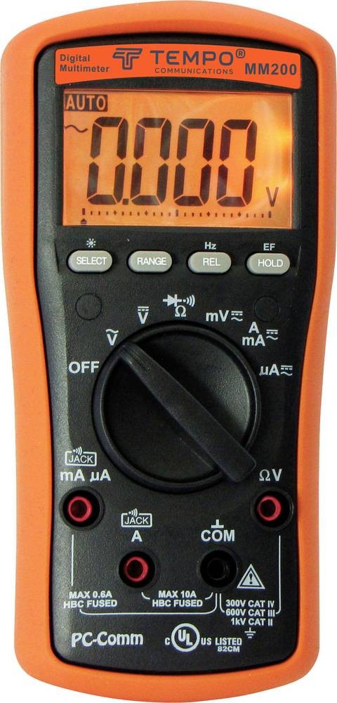 Tempo Communications MM200 Hand-Multimeter digital CAT IV 300V
