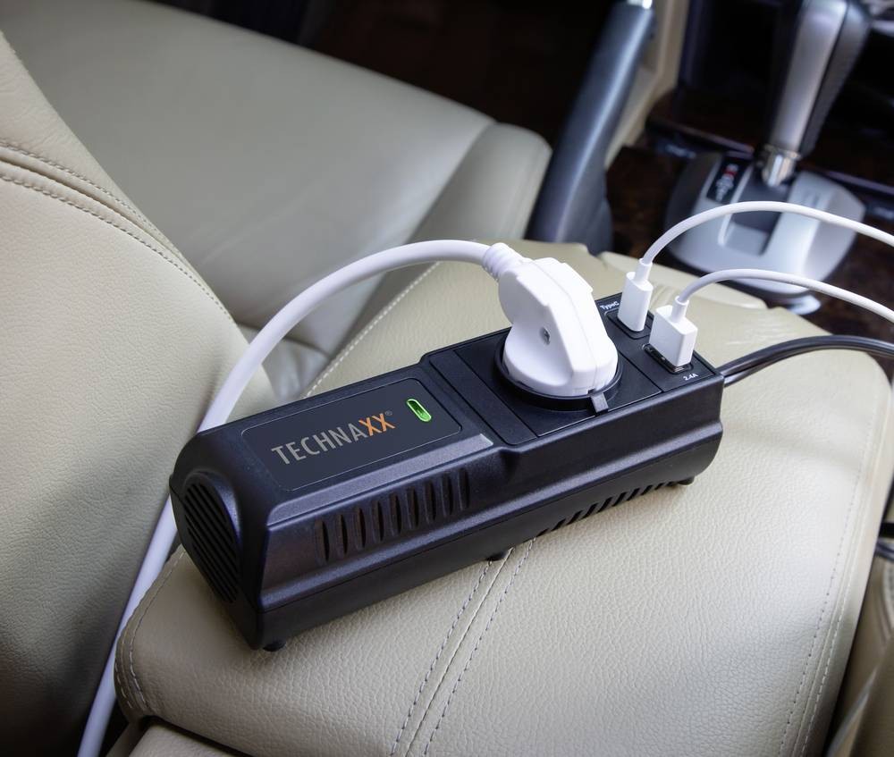 Technaxx TE21 power adapter/inverter Auto/Indoor Black - Technaxx