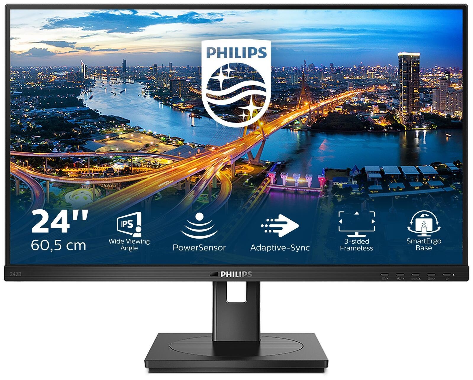 Philips B Line 242B1/00 computer monitor 60.5 cm (23.8") 1920 x 1080