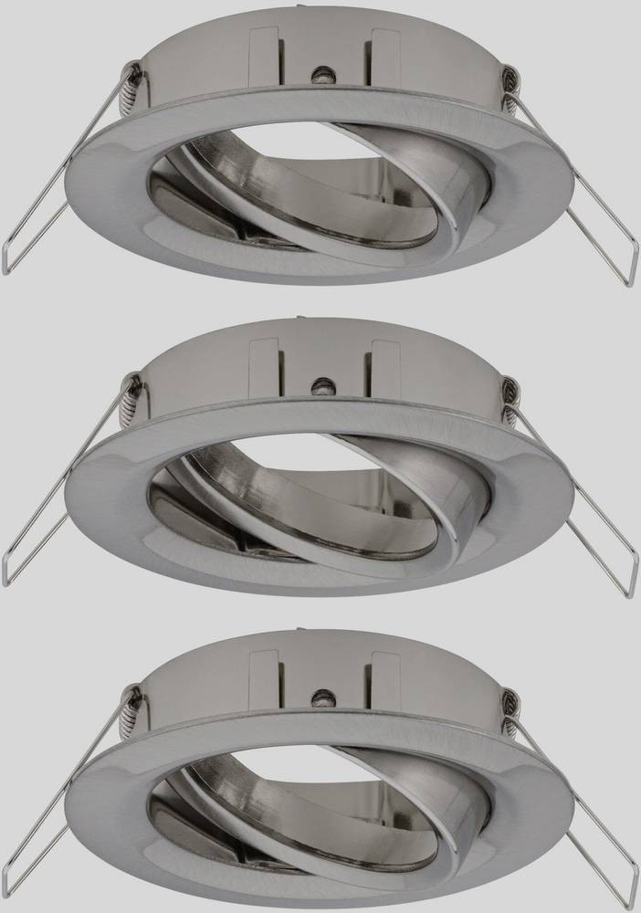 Paulmann 92485 EBL Choose Einbauring 3er Set 10W Eisen (gebürstet)