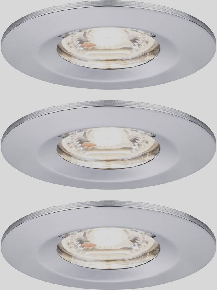 Paulmann 94303 EBL Nova mini Coin LED-Einbauleuchte 3er Set 4W Chrom