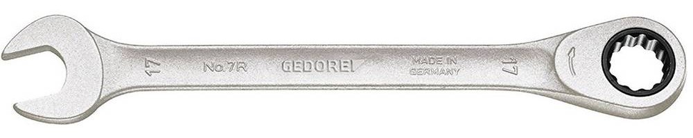 Maulringratschenschlüssel 7 R SW 22mm L.292mm ger.GEDORE