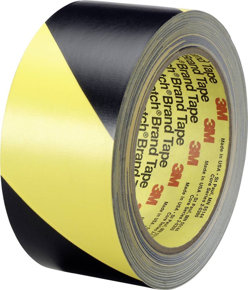 3M 5702 barricade tape 33 m - 3M 5702, Black, Yellow, Rubber, Vinyl,