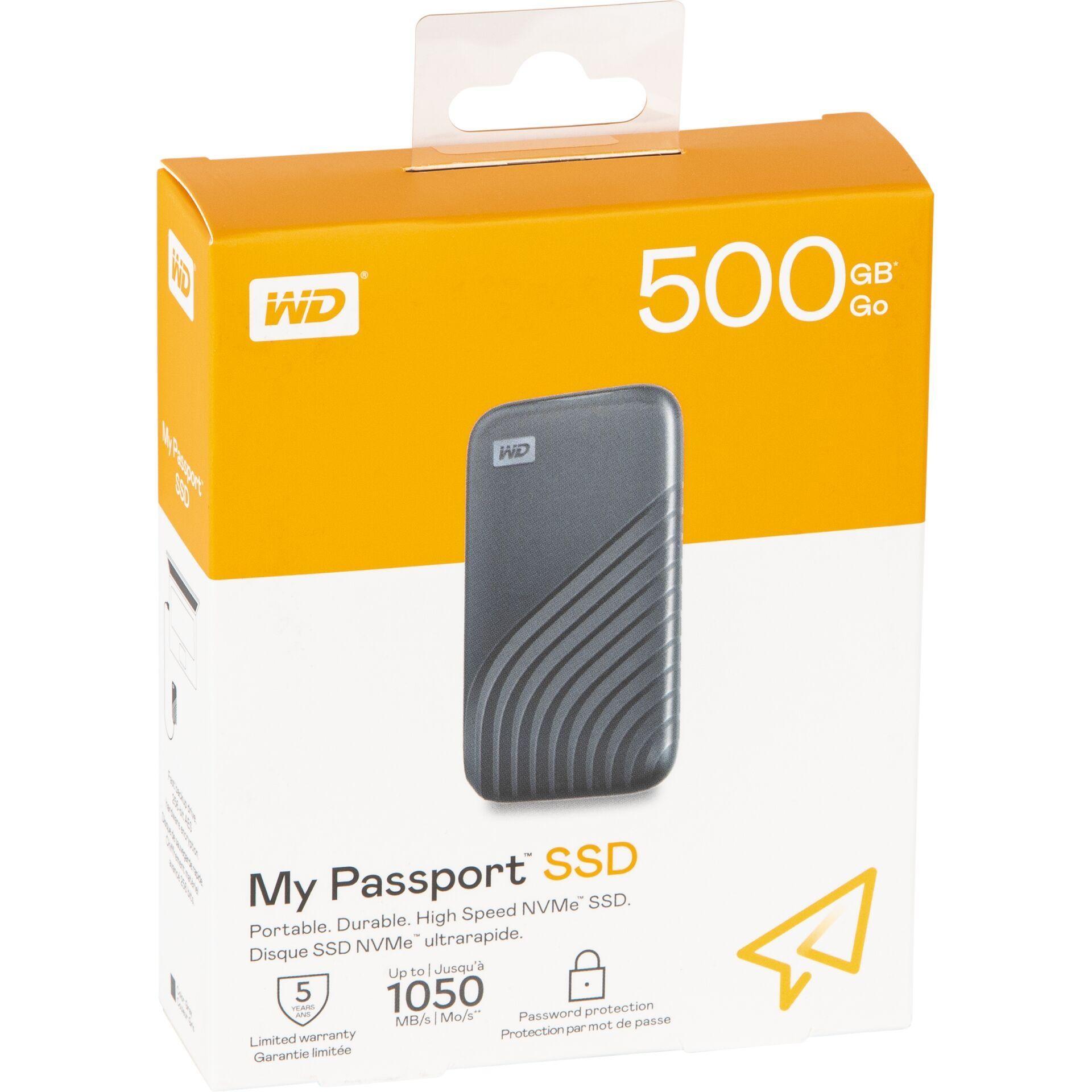 Western Digital My Passport 500 GB USB Type-C 3.2 Gen 2 (3.1 Gen 2)