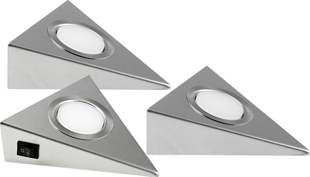 Heitronic GENUA LED-Unterbauleuchte 3er Set LED LED fest eingebaut 6W