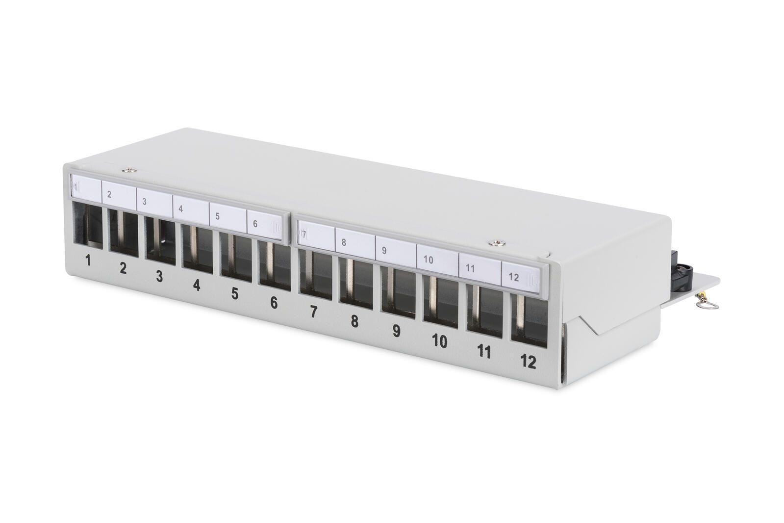 Digitus Desktop Modular Patch Panel, shielded, 12-port - Digitus