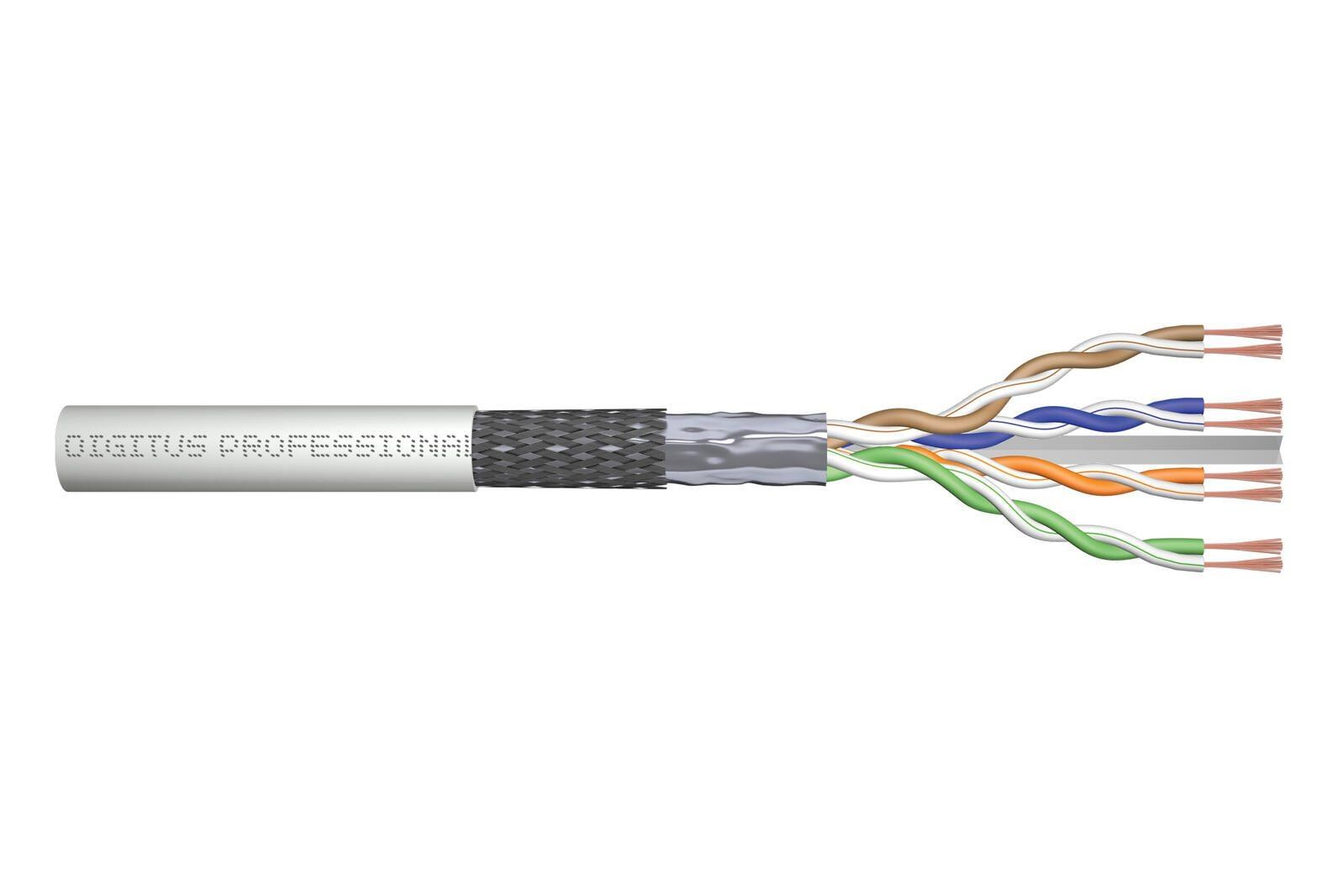 Digitus CAT 6 SF/UTP twisted pair patch cord, raw - Digitus CAT 6 SF/