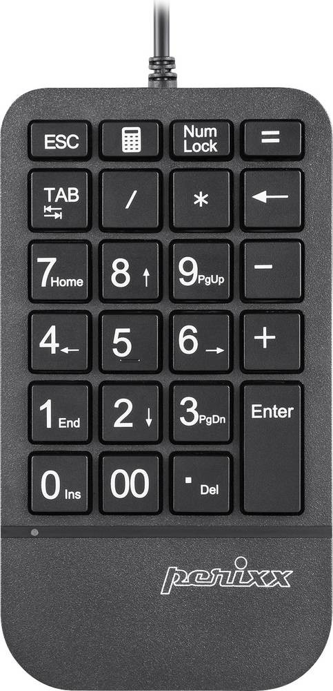 Perixx PERIPAD-202 H B USB Nummernblock Multimediatasten negro