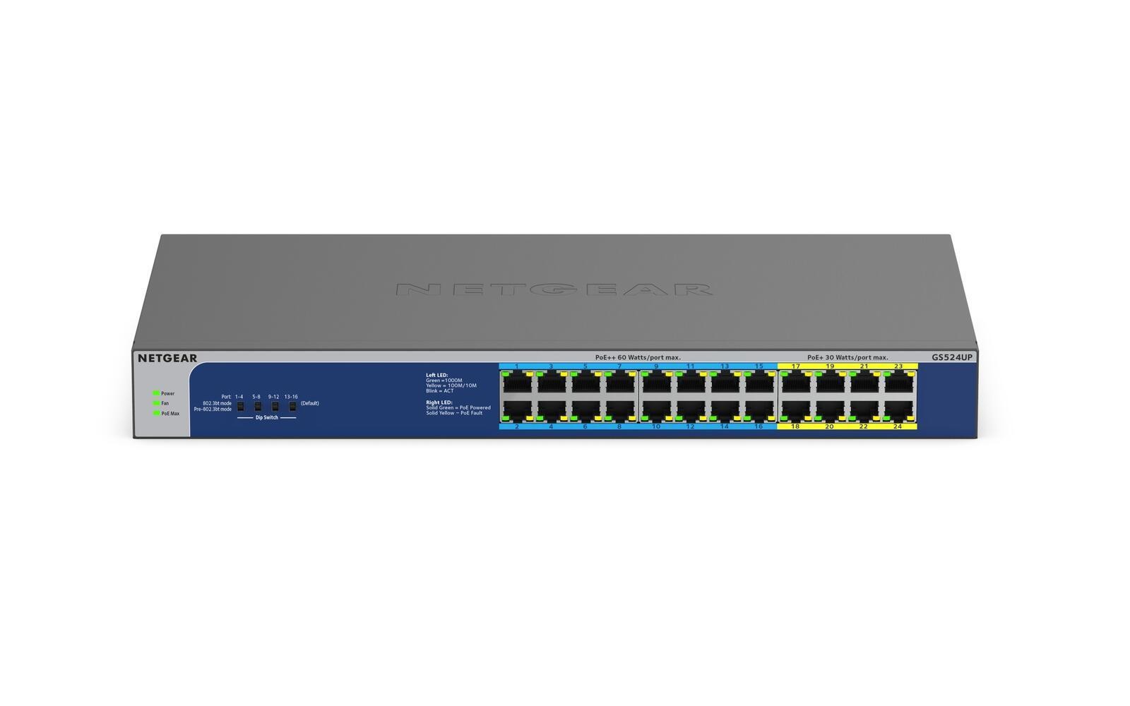 NETGEAR GS524UP Unmanaged Gigabit Ethernet (10/100/1000) Power over