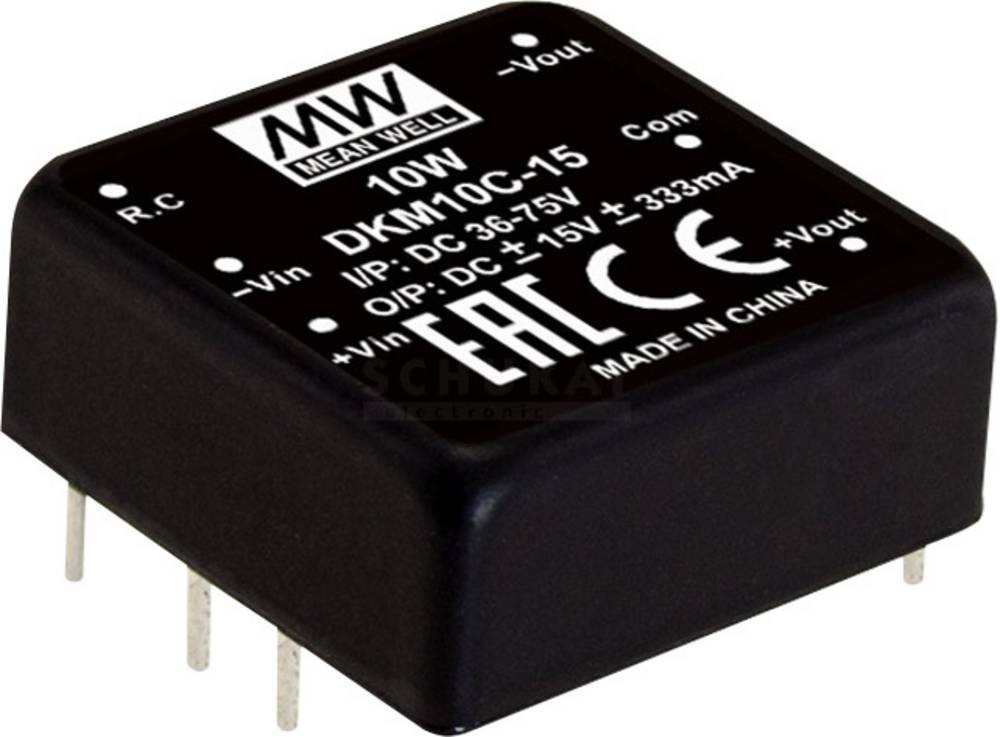 MEAN WELL DKM10E-15 DC/DC-Wandlermodul 333mA 10W Anzahl Ausgänge: 2