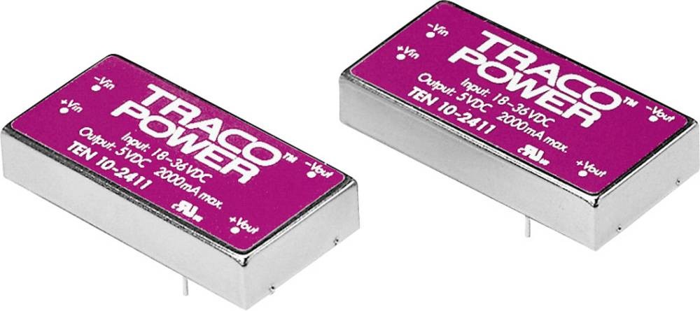 TracoPower TEN 10-1215 DC/DC-Wandler, Print 12 V/DC 24 V/DC 415mA 10W