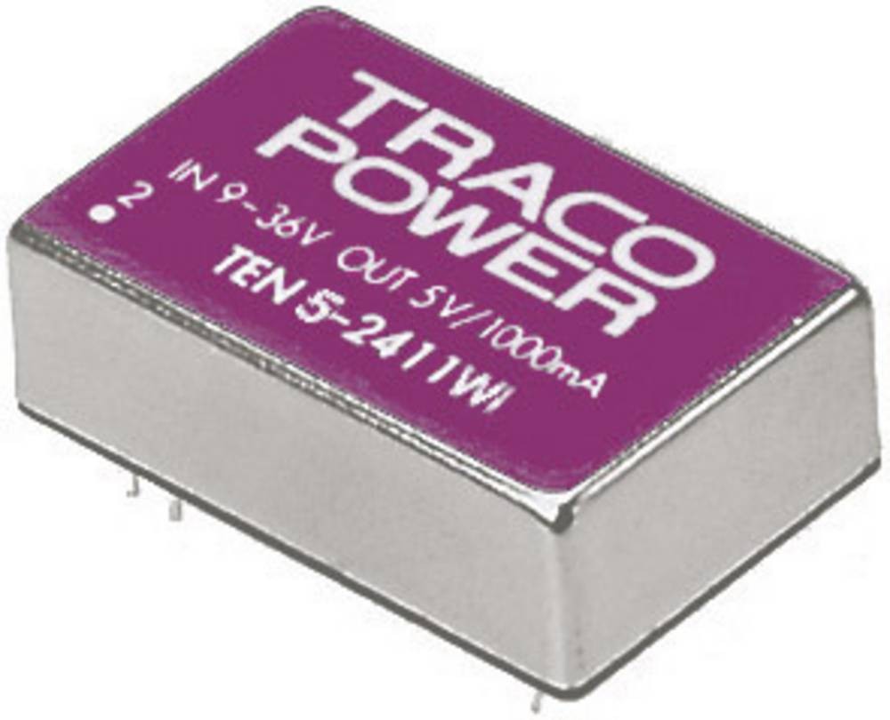 TracoPower TEN 5-2411WI DC/DC-Wandler, Print 24 V/DC 5 V/DC 1A 5W