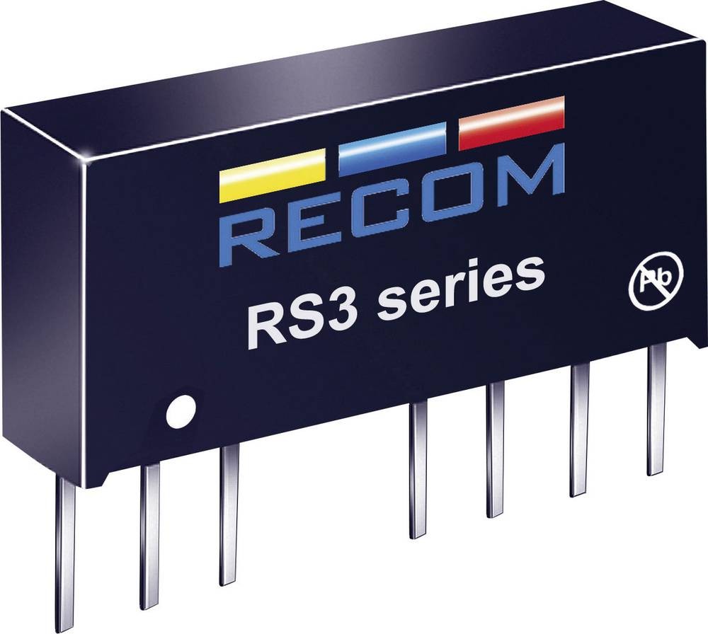 RECOM RS3-2412S DC/DC-Wandler, Print 24 V/DC 12 V/DC 250mA 3W Anzahl
