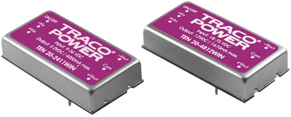TracoPower TEN 20-2411WIN DC/DC-Wandler, Print 24 V/DC 5 V/DC 4A 20W