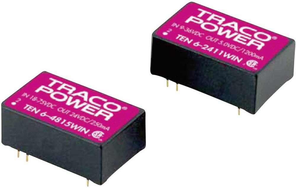 TracoPower TEN 6-2421WIN DC/DC-Wandler, Print 24 V/DC 5 V/DC, -5 V/DC