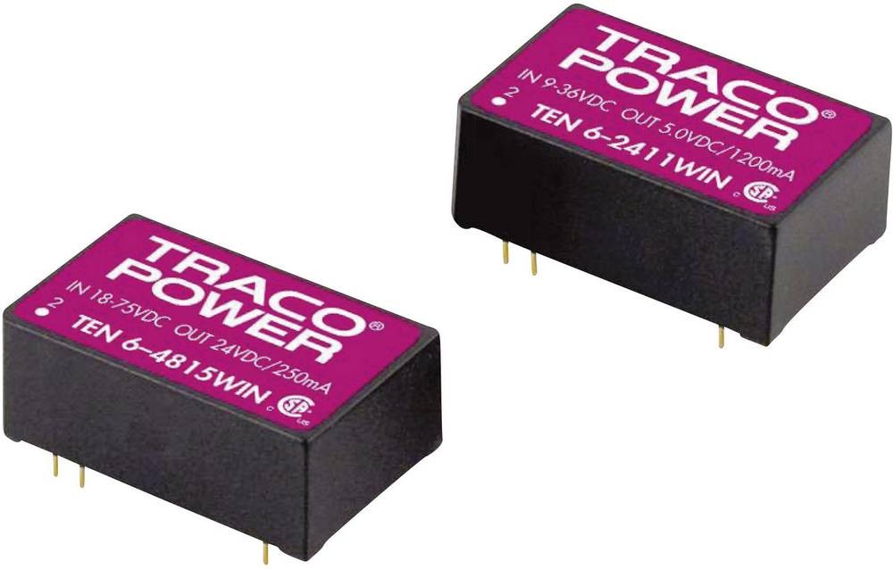 TracoPower TEN 6-4812WIN DC/DC-Wandler, Print 48 V/DC 12 V/DC 500mA