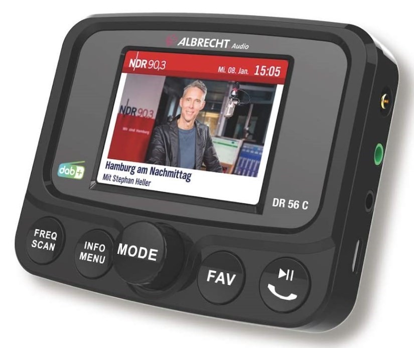 Albrecht DR56C Coche Digital Negro - Albrecht DR56C, Coche, Digital,