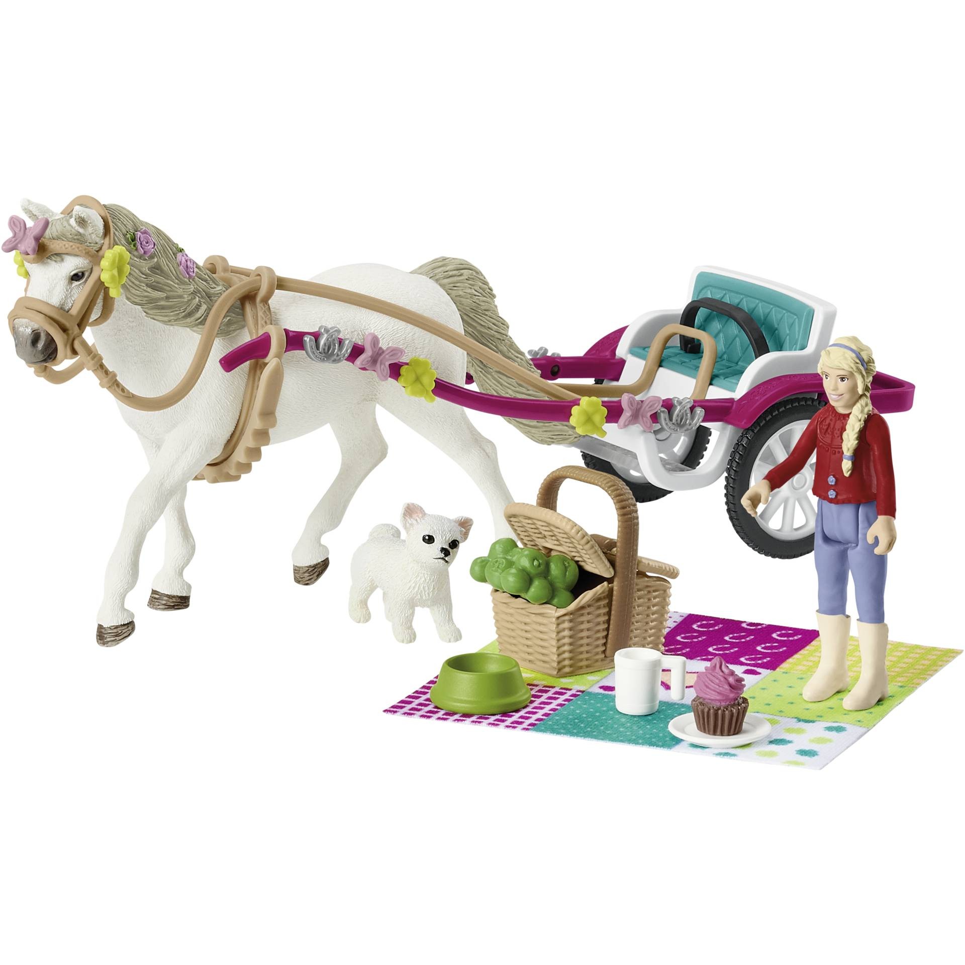 schleich HORSE CLUB Small carriage for the big horse show - schleich