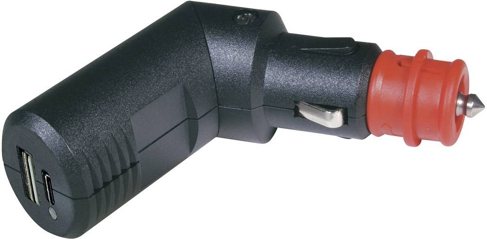 ProCar Winkelbarer Doppel USB-C /A Ladeplug 12 V/5V Belastbarkeit