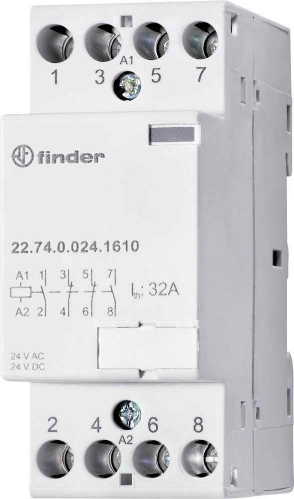 Finder 22.74.0.230.1310 Installationsschütz 4 Schließer 230V 1 pc(s)