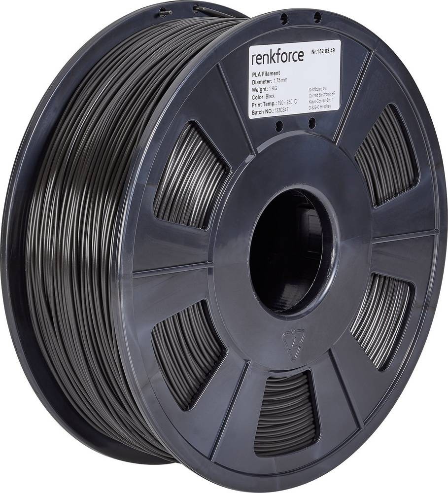 Renkforce RF-4511188 Filament PLA Pro 1.75mm 1000g Schwarz 1St.