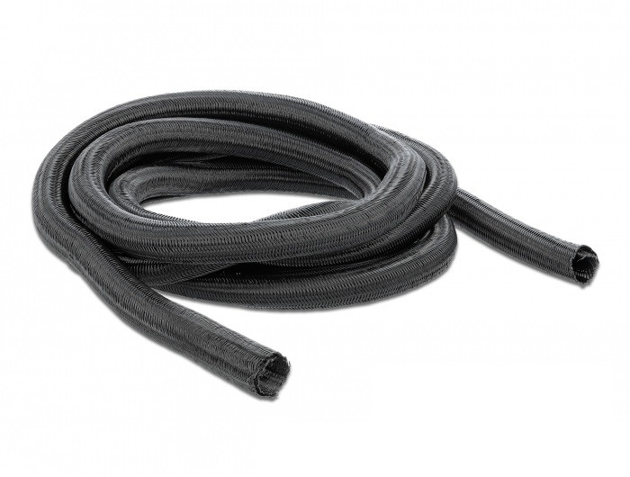 DELOCK Geflechtschlauch selbstschließend 10m x 25mm nero