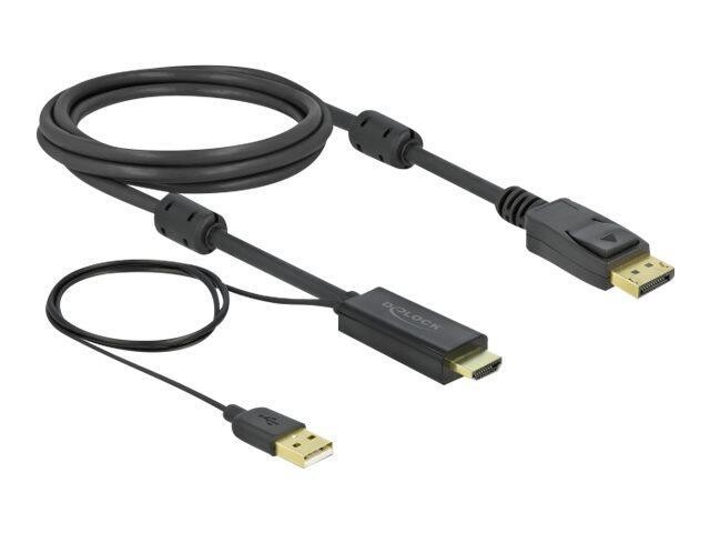 DeLOCK Cavo da HDMI a DisplayPort 4K 30 Hz 2 m - DeLOCK Cavo da HDMI