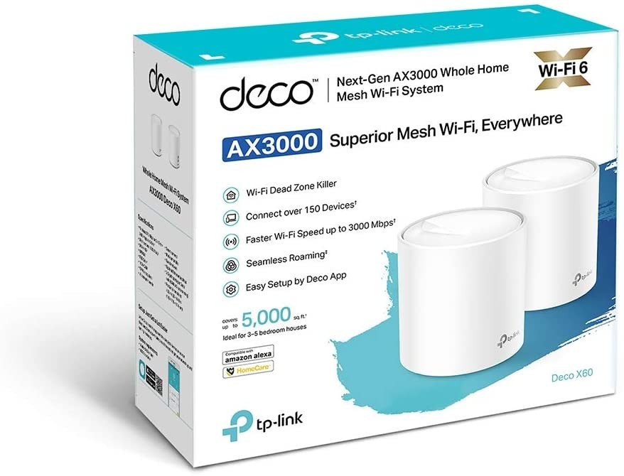 TP-Link Deco X60 (2er Pack) AX3000 Whole-Home Mesh System